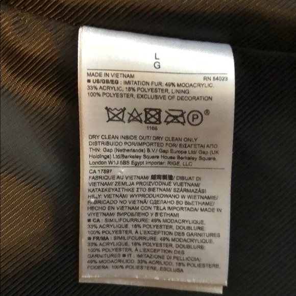 Banana Republic Faux Fur Asymmetric Zippered Vest - Picture 5 of 7